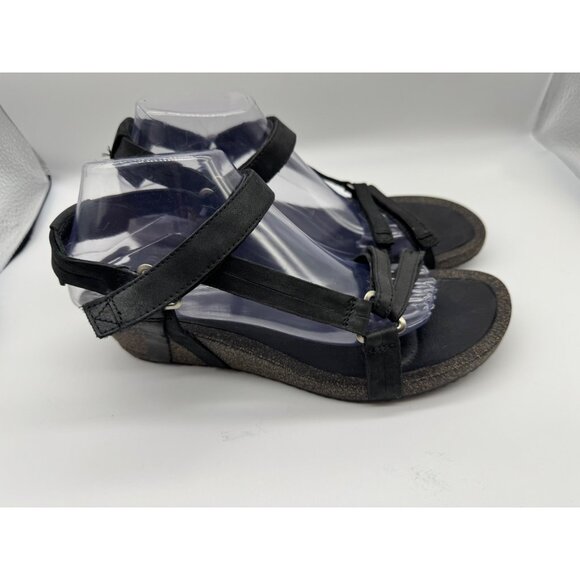 Teva Women's Ysidro Universal Wedge Sandal Black Size 10 1015119 - Picture 1 of 10